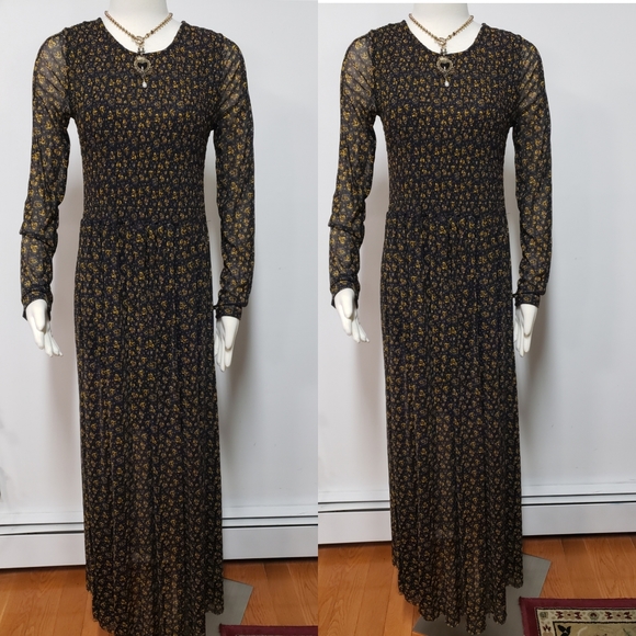 💯%FP Hello And Goodbye Mesh Midi Dress XL - Picture 3 of 10